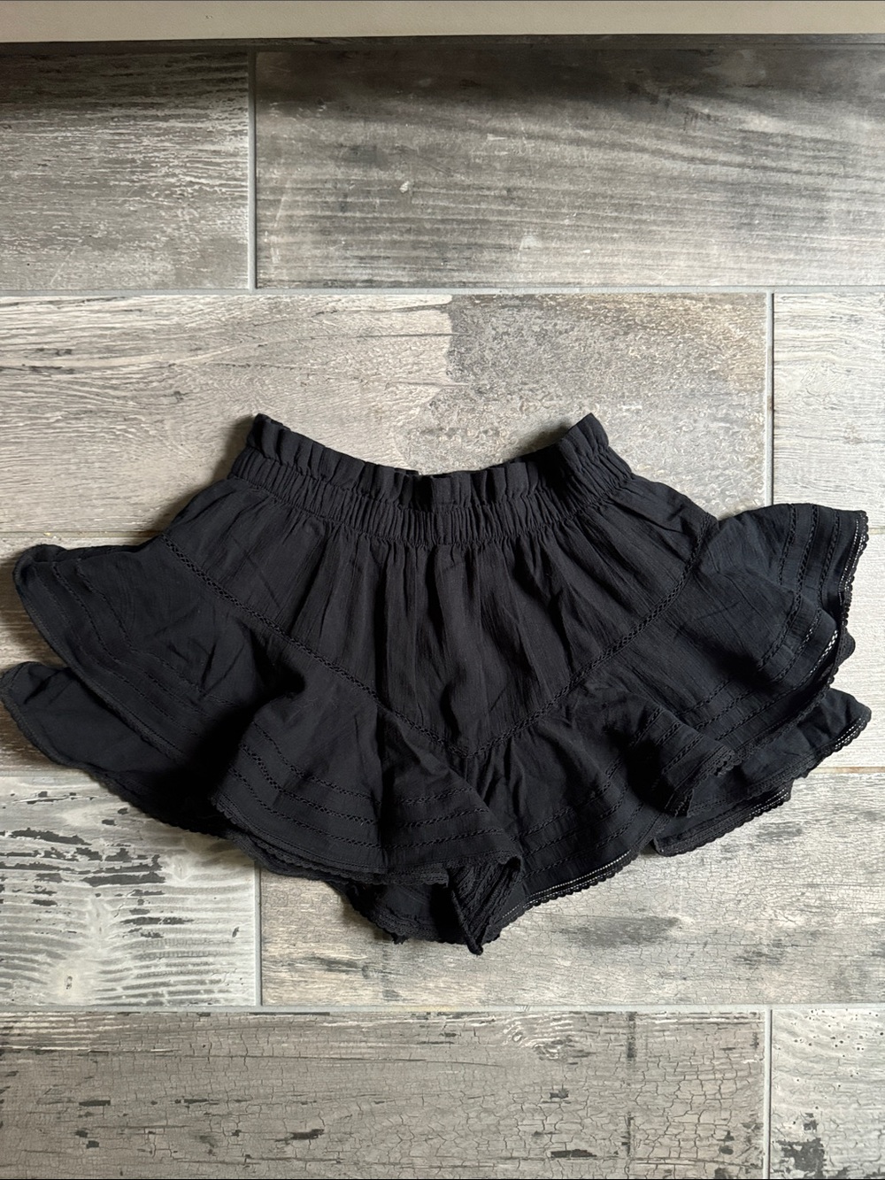 Aerie Cotton Ruffle Skort